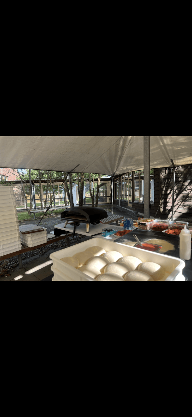 Pizza Crew catering setup til firmaevent på Sjælland